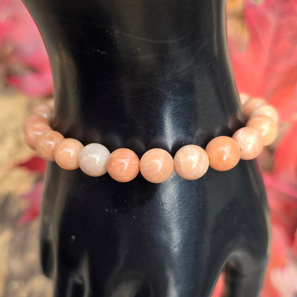 Peach Moonstone Bracelet