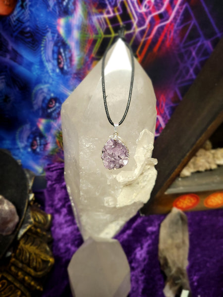 Amethyst Druzy Pendant