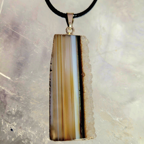 Agate Slice Pendant