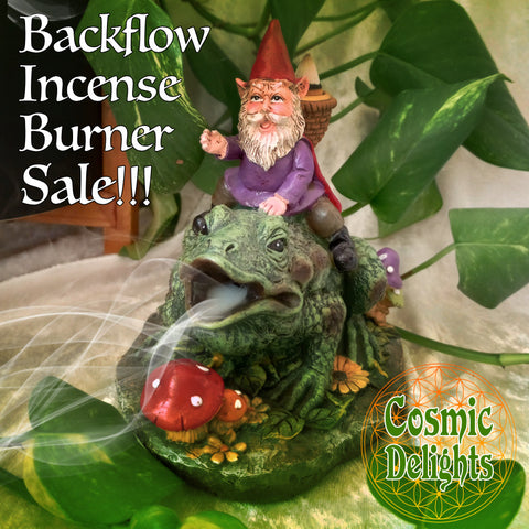 Gnome Frog Backflow Burner