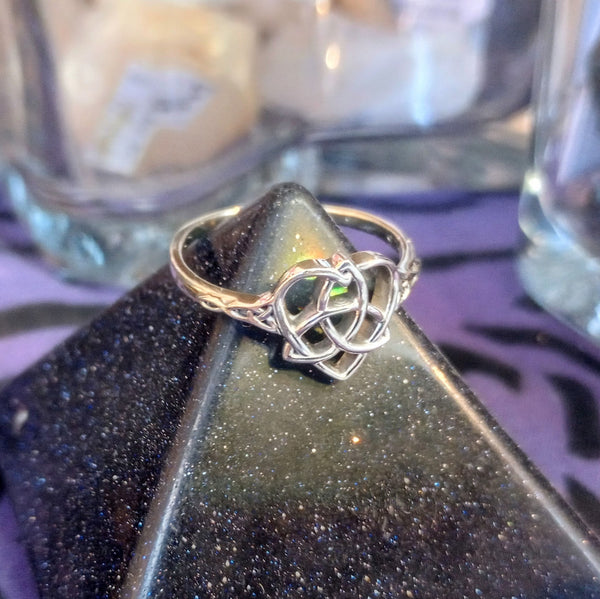 Sterling Silver Celtic Heart Ring