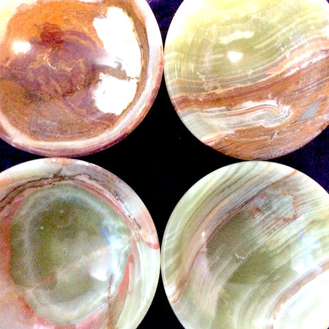 Green Onyx Offering Bowls