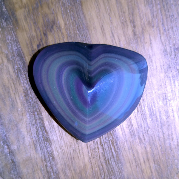 Rainbow Obsidian Hearts & Pendants