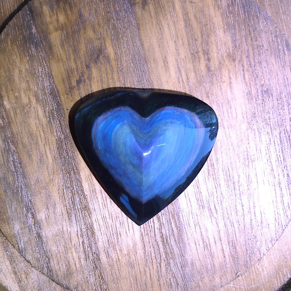 Rainbow Obsidian Hearts & Pendants