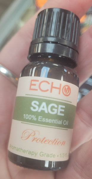 Tree Oil Diffuser Necklace with Sage oil