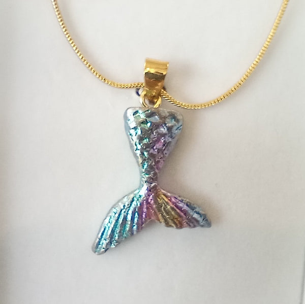 Bismuth Crystal Mermaid Pendant