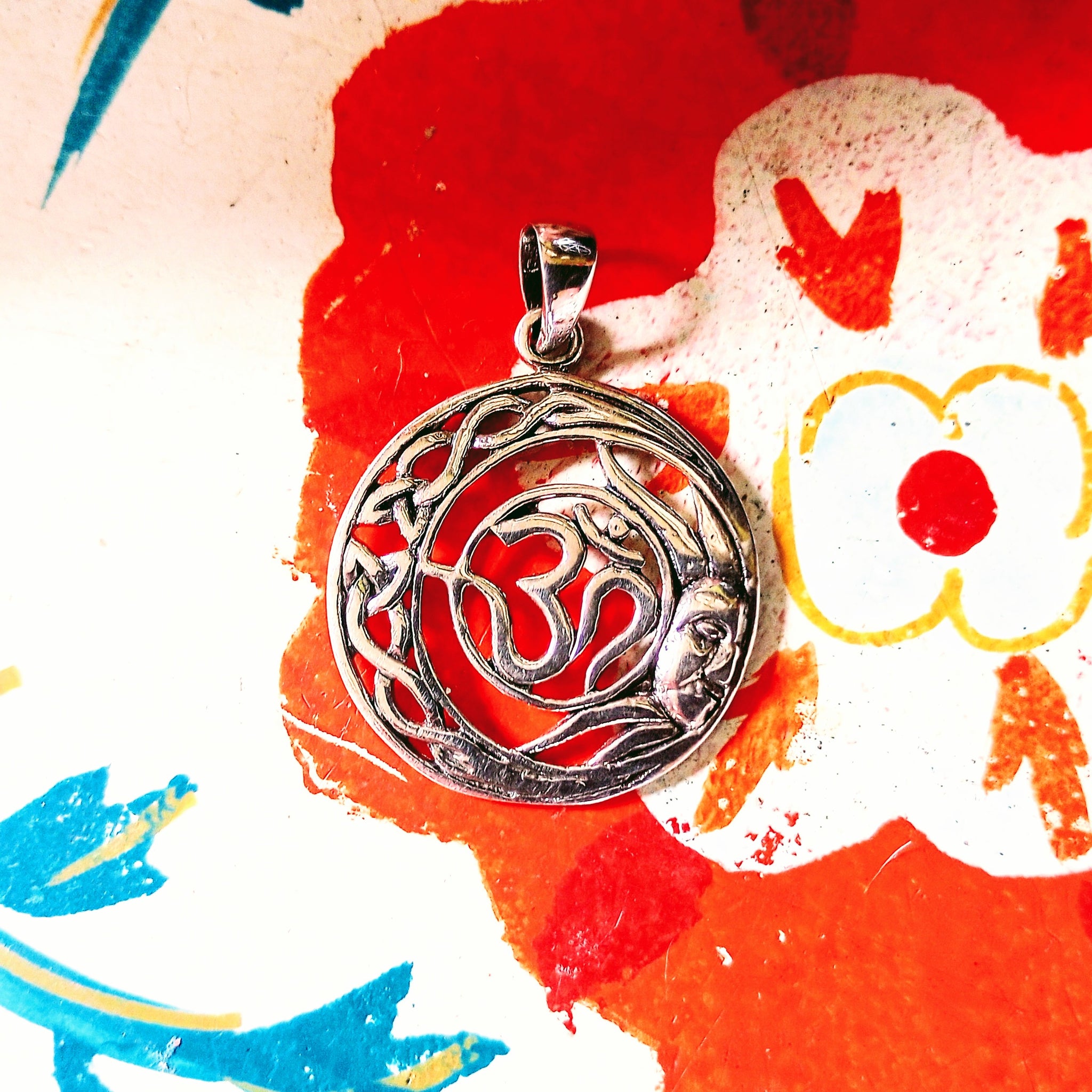 Om, Sun & Moon Pendant