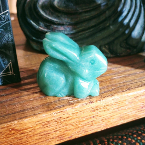 Green Aventurine Bunny Rabbit