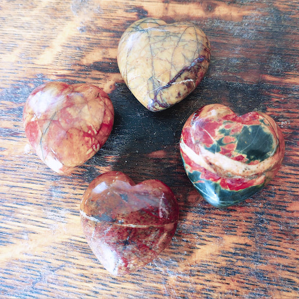 Red Creek Jasper Hearts