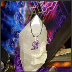 Amethyst Druzy Pendant