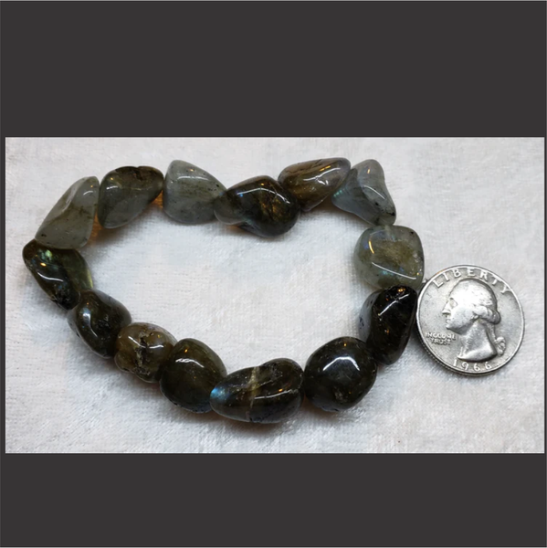 Chunky Labradorite Bracelet (Tumbled)