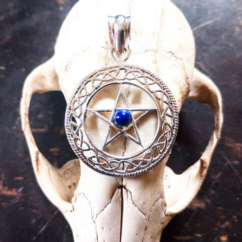 Lapis Pentacle Pendant