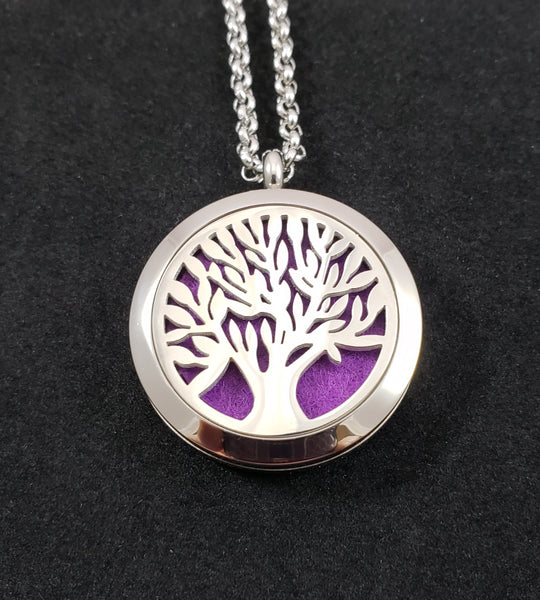 Tree Oil Diffuser Necklace with Sage oil