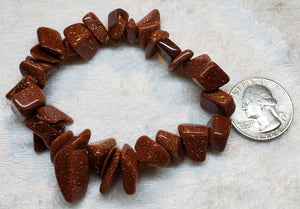 Goldstone bracelet