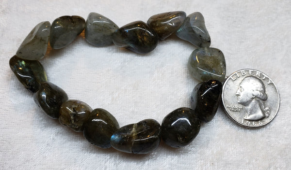Chunky Labradorite Bracelet (Tumbled)