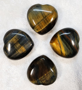 Blue Tiger's Eye Hearts