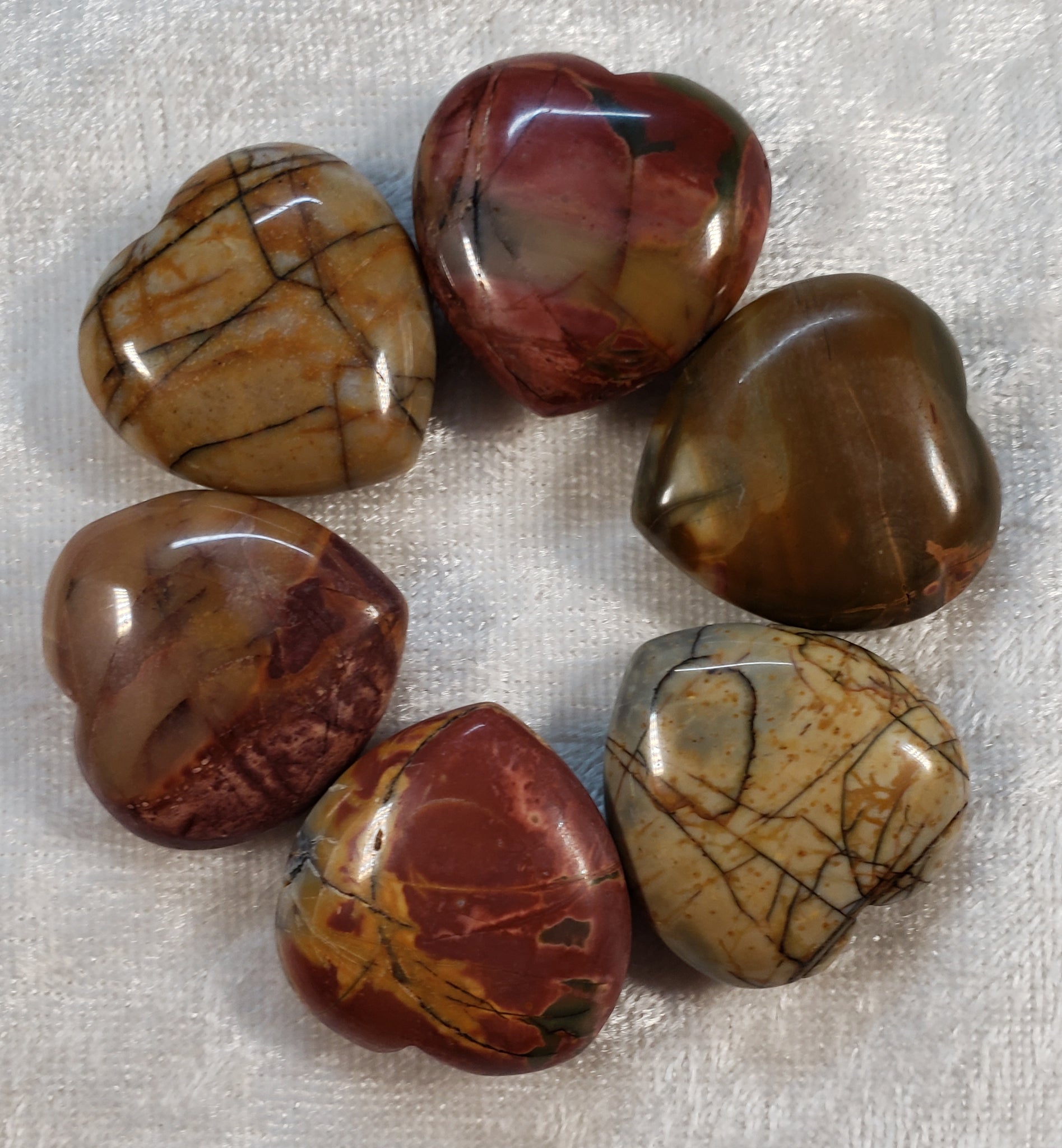 Red Creek Jasper Hearts