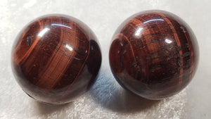 Red Tiger's Eye Spheres