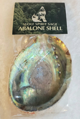 Wolf Spirit Sage Abalone Shell