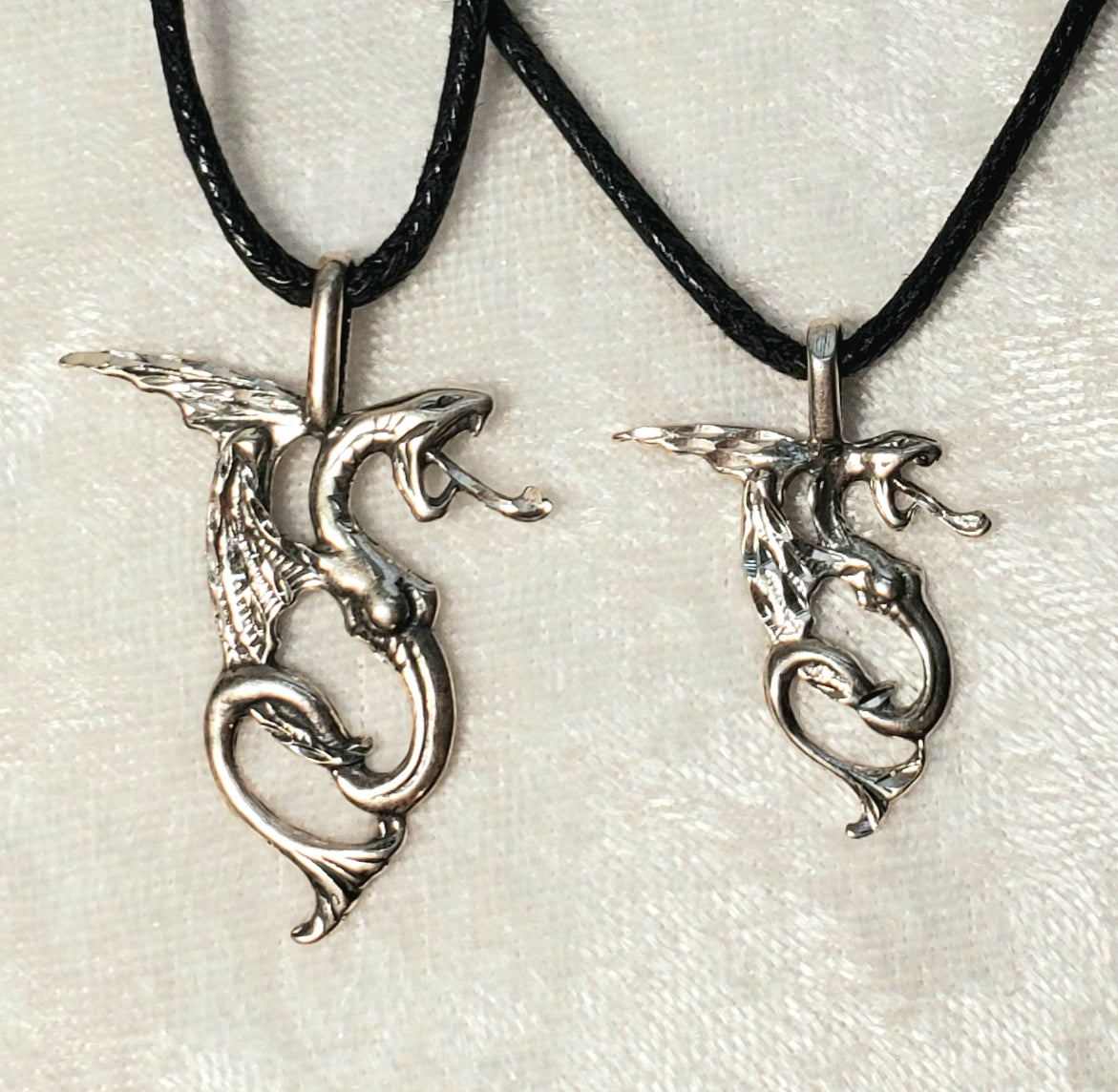 Sterling Silver Dragon Necklaces