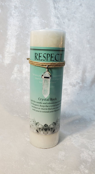 Crystal Energy Pendant Candle