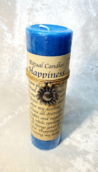 Ritual Pillar Candles with Charms