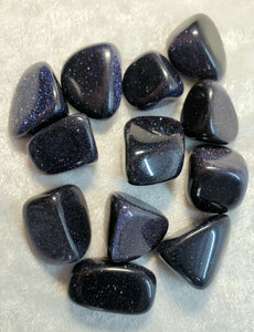 Tumbled Blue Goldstone