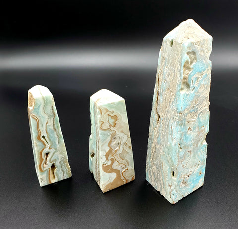 Blue Aragonite Obelisk