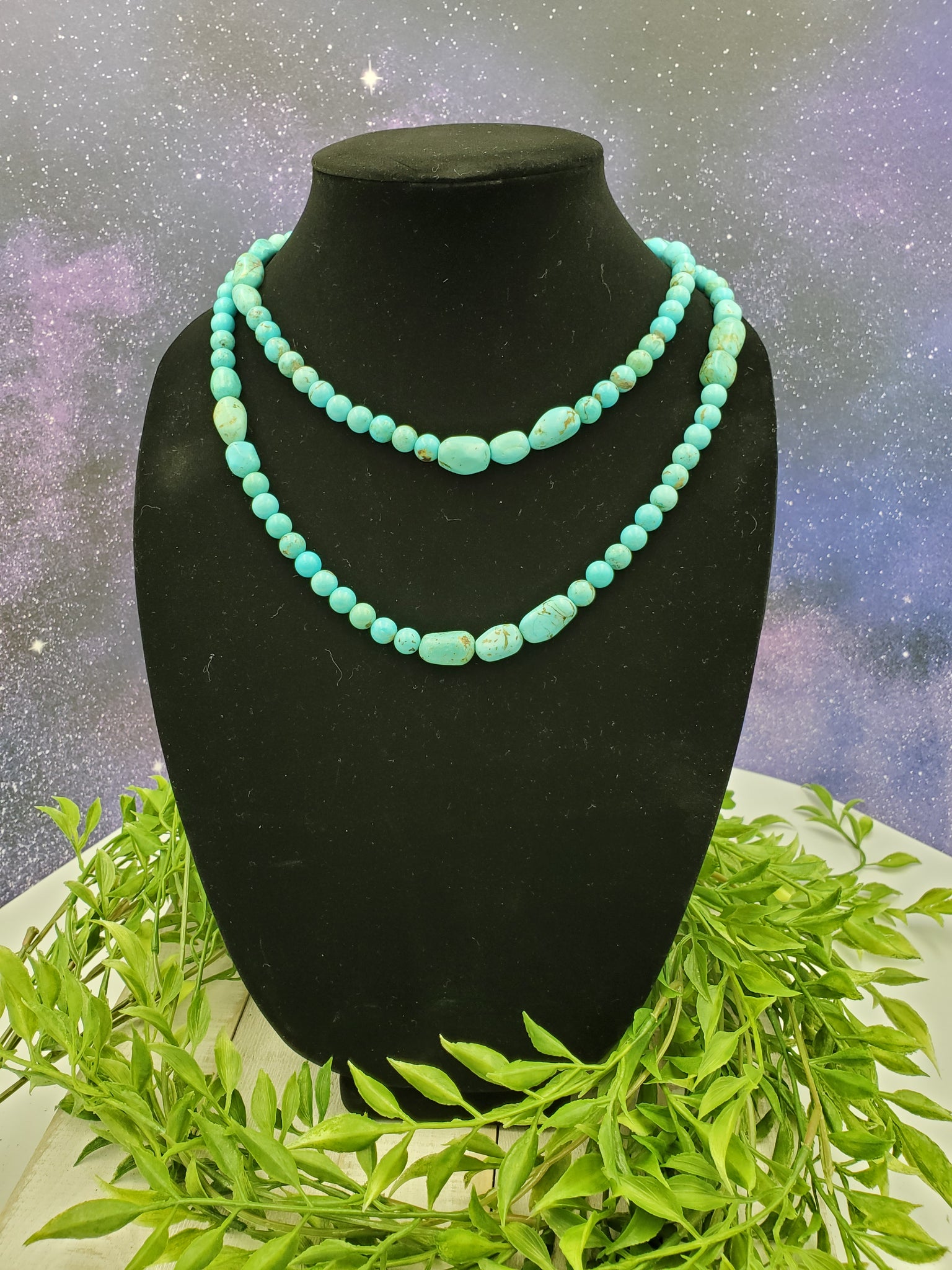 Genuine Turquoise Beaded necklace