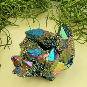 Titanium Aura Spirit Quartz Cluster