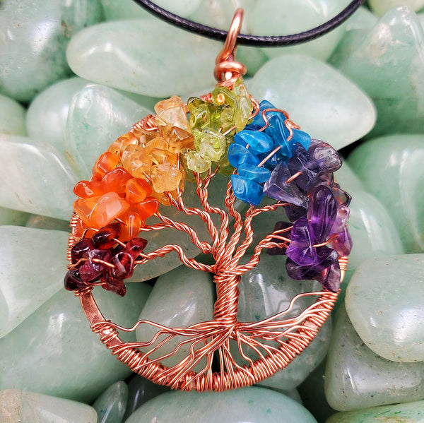 Chakra Balancing Tree Of Life Pendant