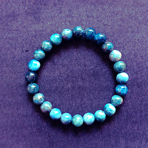 Blue Apatite Gem Bracelet