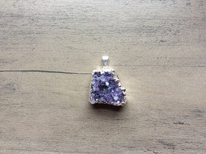 Amethyst Druzy Pendant