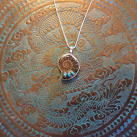 Ammonite & Turquoise Necklace