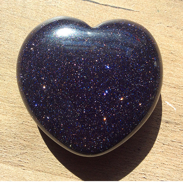 Blue Goldstone Hearts