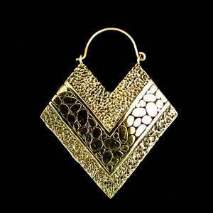 Abstract Designed Brass Earrings