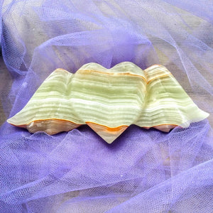 Green Calcite Heartwing