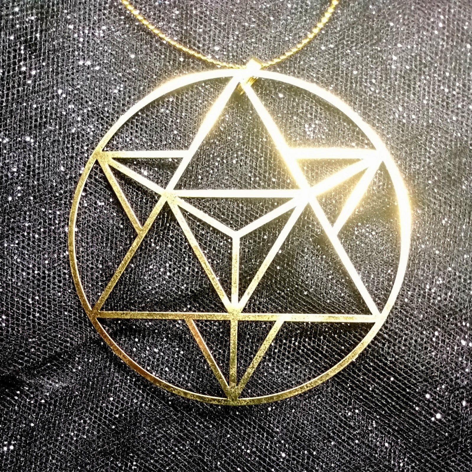 SACRED GEOMETRY ORNAMENTS 14K Gold Plated