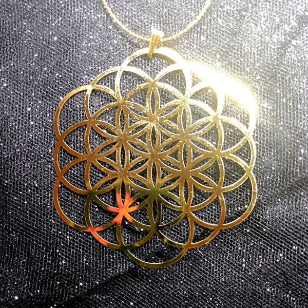 SACRED GEOMETRY ORNAMENTS 14K Gold Plated