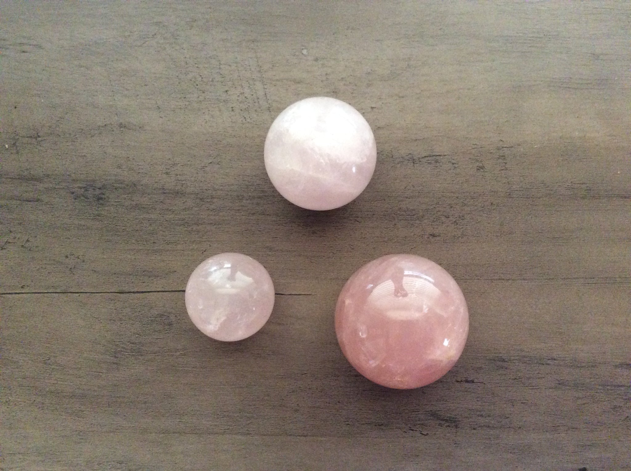 Rose Quartz Spheres - Assorted Sizes