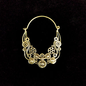 Steampunk Brass Earrings