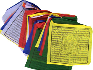Medicine Buddha Tibetan Prayer Flags from Nepal